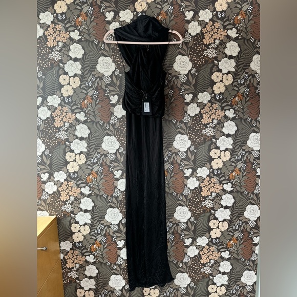 NWT Saint Laurent Hooded Crepe Dress in Noir size 34 / US 2 - Picture 8 of 14